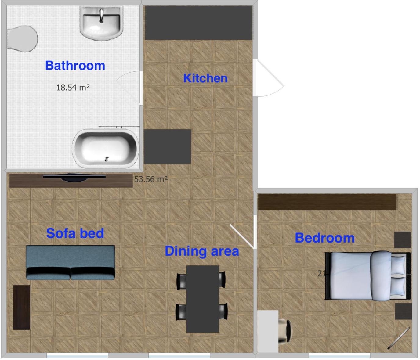 Superhosts Zentrum - Parkplatz - Badewanne - Netflix - Kaffee * Bremen